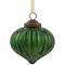 3" Green Crackle Glass Onion Christmas Ornament